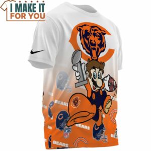 Chicago Bears x Mario Champions Cup Pull Over Printed T Shirt 3