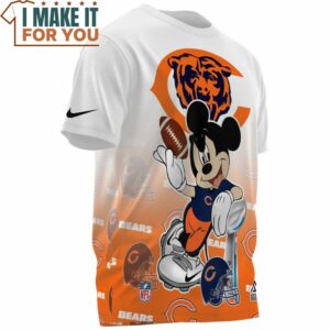 Chicago Bears x Mickey NFL Champion Cup T Shirt 3