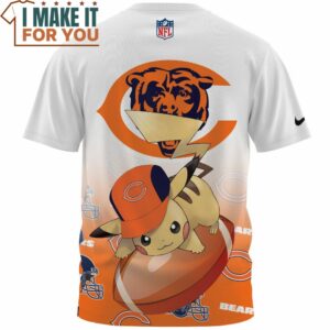 Chicago Bears x Pikachu Football Player T Shirt 2
