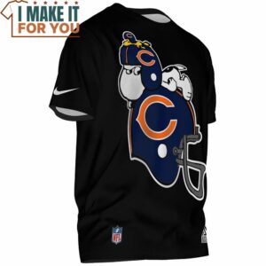 Chicago Bears x Snoopy And Woodstock Bears Fan Helmet T Shirt 2