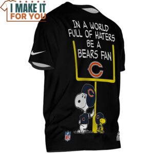 Chicago Bears x Snoopy In A World Full Of Haters Be A Bears Fan T Shirt 2