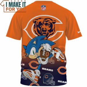 Chicago Bears x Sonic Speed Run Fullprinted T Shirt 2