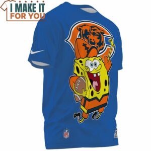 Chicago Bears x SpongeBob NFL Player T Shirt 2