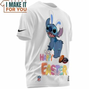 Chicago Bears x Stitch Happy Easter T Shirt 2