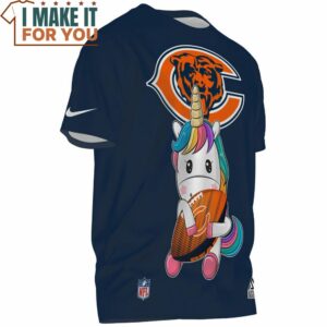 Chicago Bears x Unicorn Football Lover T Shirt 2