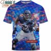 Khalil Mack x Chicago Bears Cartoon Art Fullprinted T-Shirt, Unique Chicago Bears Gifts