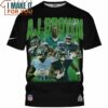 AJ Brown x Tennessee Titans Vintage T-Shirt, Gifts For Titans Fans