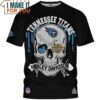 Tennessee Titans Harley Davidson Skull T-Shirt, Tennessee Titans Fathers Day Gifts