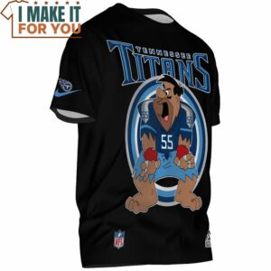 Tennessee Titans Fred Flintstone Football Player T Shirt 2