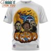 Tennessee Titans Horror Character Pumkin Football Fan T-Shirt, Tennessee Titans Gift Ideas