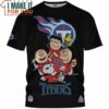 Tennessee Titans Snoopy and Friends NFL Super Bowl Champion Cup T-Shirt, Titans Gifts For Him