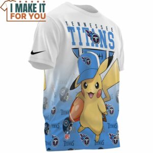 Tennessee Titans x Pikachu Football Fan Fullprinted T Shirt 3
