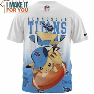 Tennessee Titans x Pikachu NFL Player Fullprinted T Shirt 2