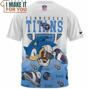 Tennessee Titans x Sonic Football Player Fullprinted T Shirt 2
