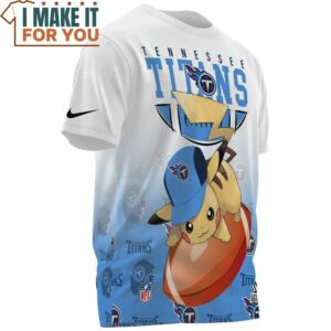 Tennessee Titans x Pikachu NFL Player Fullprinted T Shirt 3