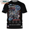 Tennessee Titans 63th Anniversary Champions Team Signed T-Shirt, Tennessee Titans Fathers Day Gifts