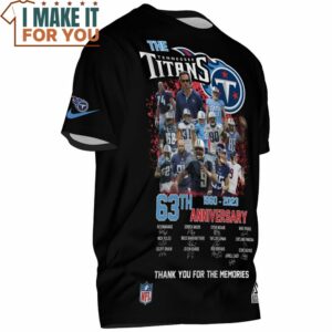 Tennessee Titans 63th Anniversary Champions Team Signed T Shirt 2 1