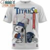 Tennessee Titans Cool Snoopy NFL Champions Cup T-Shirt, Titans Gifts For Him