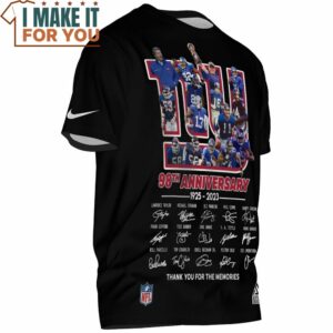 New York Giants 98th Anniversary 1925 2023 Thank You For The Memories T Shirt 2
