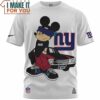 New York Giants Cool Mickey Ride Classic Car T-Shirt, Giants Football Gifts