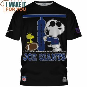New York Giants Cool Snoopy And Woodstock Big Fan T-Shirt, Nyg Gifts
