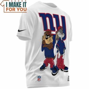 New York Giants Tasmanian Devil Bugs Bunny Football Lover T Shirt 2