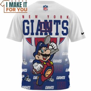 New York Giants x Mario Super Bowl Champions Cup Cool T Shirt 2