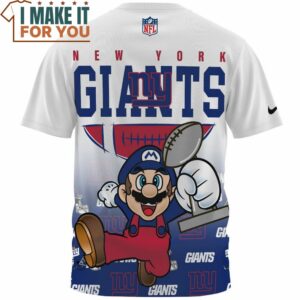 New York Giants x Mario Super Bowl Champions Cup T Shirt 2