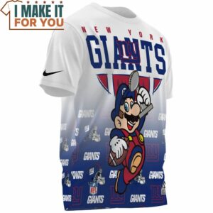 New York Giants x Mario Super Bowl Champions Cup Cool T Shirt 3