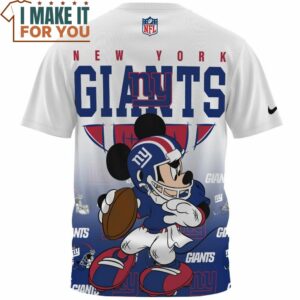 New York Giants x Mickey Football Player T Shirt 2