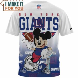 New York Giants x Mickey Super Bowl Champions Cup Cool T Shirt 2