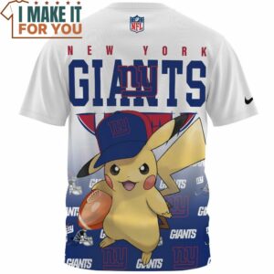 New York Giants x Pikachu Football Lover T Shirt 2