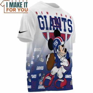 New York Giants x Mickey Football Player T Shirt 3