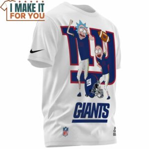 New York Giants x Rick and Morty Game Day T Shirt 2