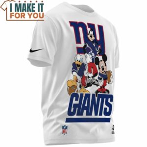 New York Giants Disney Mickey And Friends Team Up T Shirt 2 1