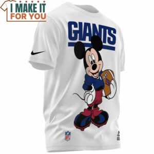 New York Giants Disney Mickey Football Player T Shirt 2 1