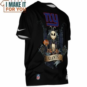 New York Giants Jack Skellington Nightmare Before Christmas Football Fan T Shirt 2 1