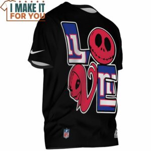 New York Giants Love Jack Skellington And Sally T Shirt 2 1