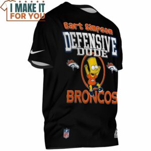 Denver Broncos Bart Simpson Defensive Dude T Shirt 2