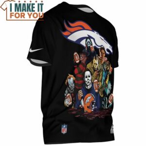 Denver Broncos Horror Character NFL Broncos Fan T Shirt 2