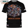 Denver Broncos Legends Team Signed T-Shirt, Unique Denver Broncos Gifts