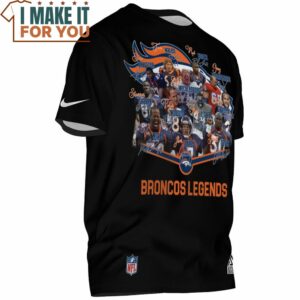 Denver Broncos Legends Team Signed T Shirt 2