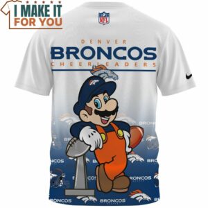 Denver Broncos Mario Super Bowl Champion Cup Cool T Shirt 2