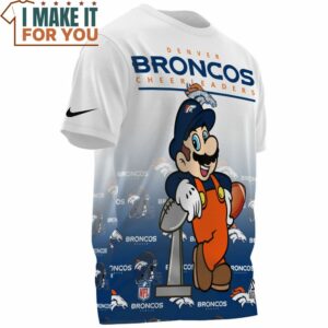 Denver Broncos Mario Super Bowl Champion Cup Cool T Shirt 3