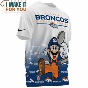 Denver Broncos Mario Super Bowl Champion Cup T Shirt 3