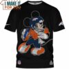Denver Broncos Mickey Football Player T-Shirt, Broncos Gifts