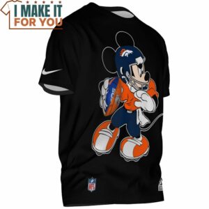 Denver Broncos Mickey Football Player T Shirt 2