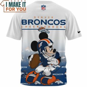 Denver Broncos Mickey NFL Player Touchdown T Shirt 2