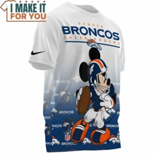 Denver Broncos Mickey NFL Player Touchdown T Shirt 3