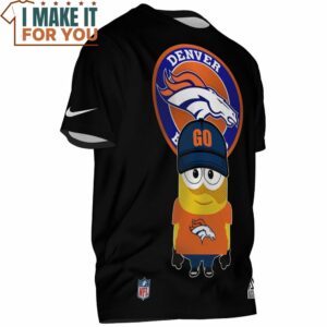 Denver Broncos Minion Football Big Fan T Shirt 2